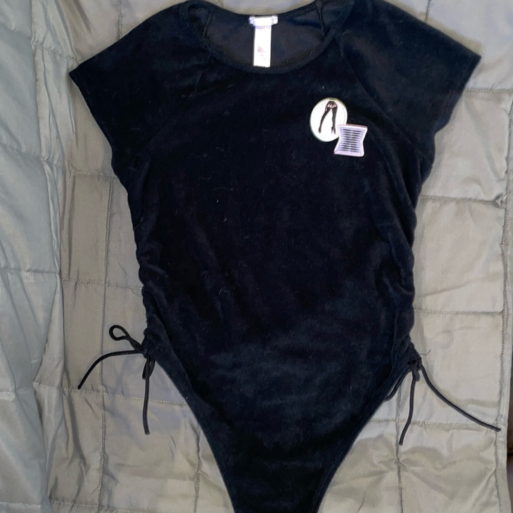 Savage X Fenty 70s Ruched Terry Thong Teddy NWOT!